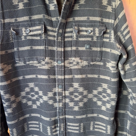 Roark Black Patterned button down - Picture 2 of 3